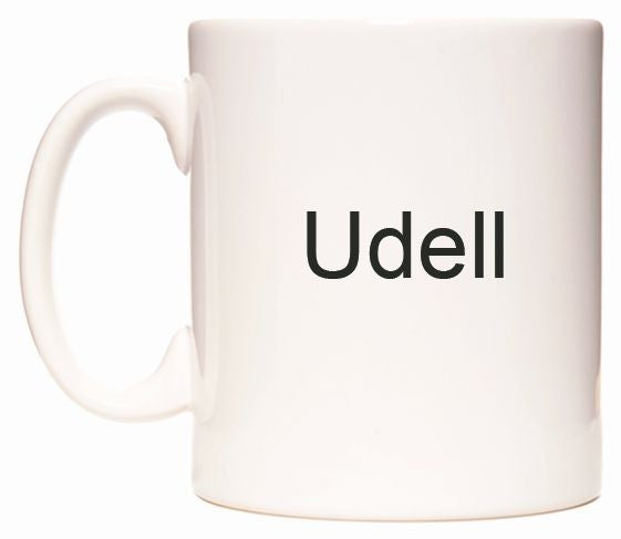 This mug features Udell