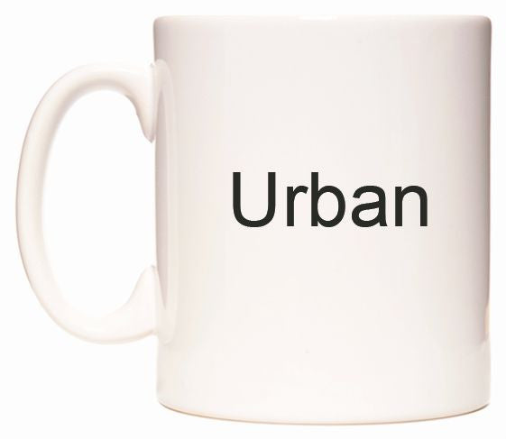 This mug features Urban