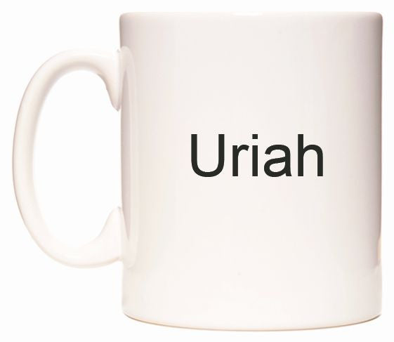 This mug features Uriah