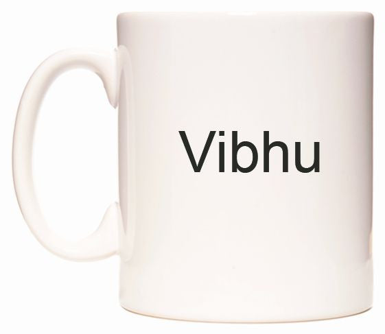 This mug features Vibhu