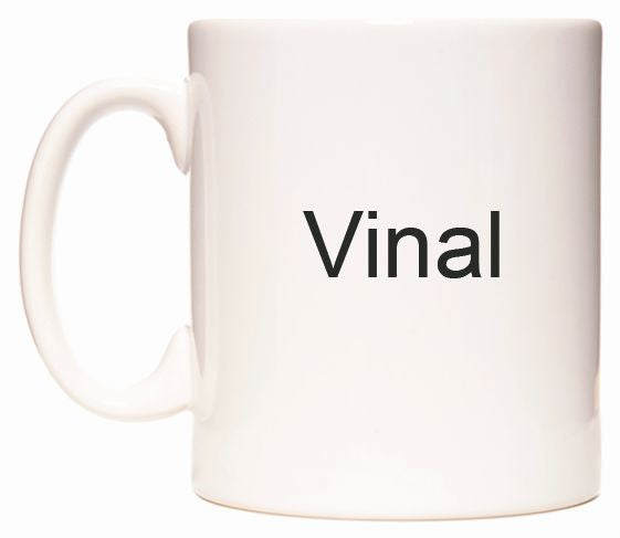 This mug features Vinal