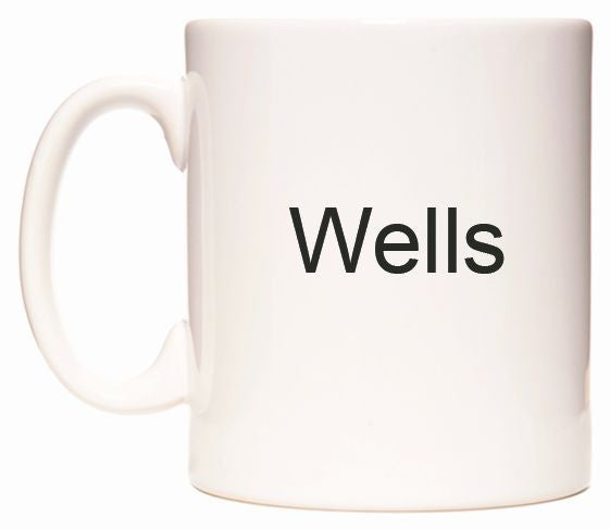 This mug features Wells