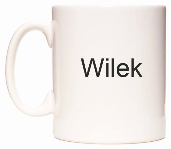 This mug features Wilek
