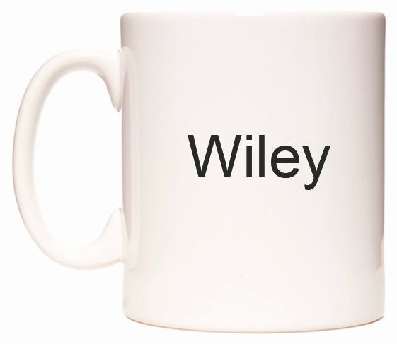 This mug features Wiley