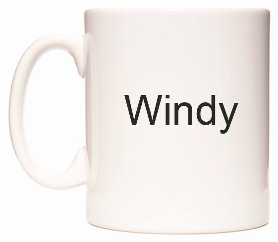 This mug features Windy