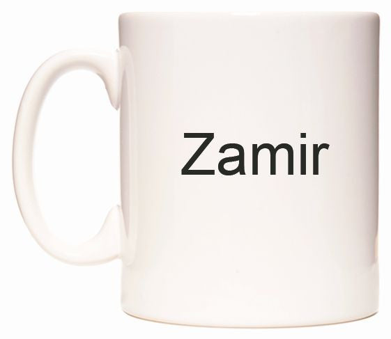 This mug features Zamir