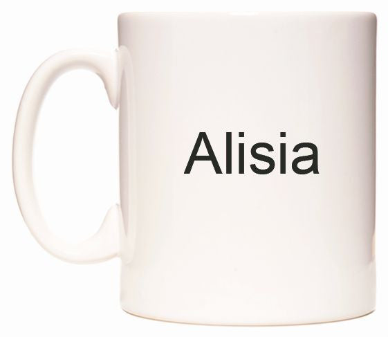 This mug features Alisia