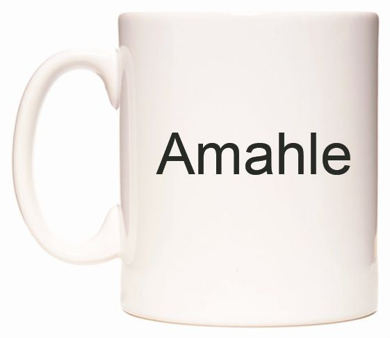 This mug features Amahle