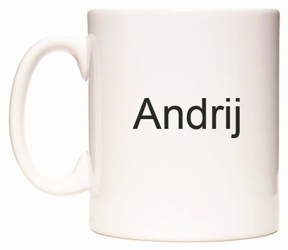 This mug features Andrij