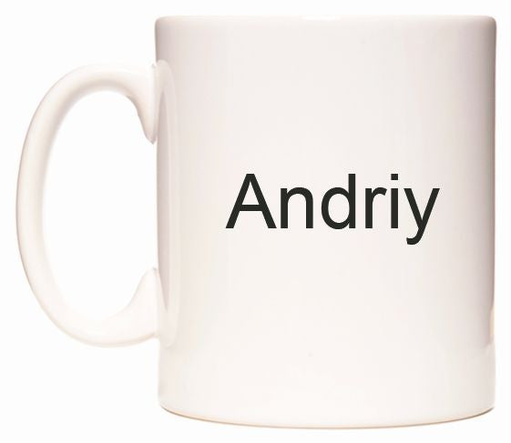 This mug features Andriy