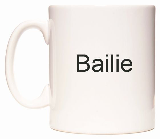This mug features Bailie
