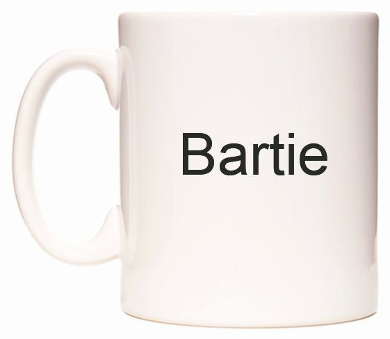 This mug features Bartie
