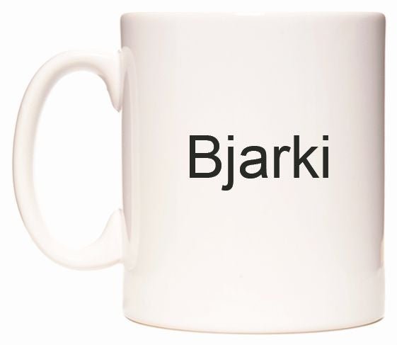 This mug features Bjarki
