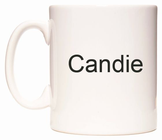 This mug features Candie