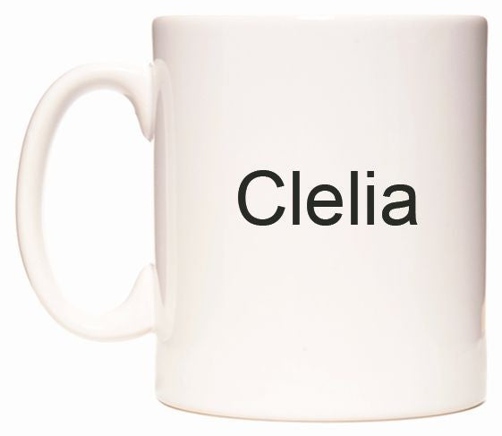 This mug features Clelia