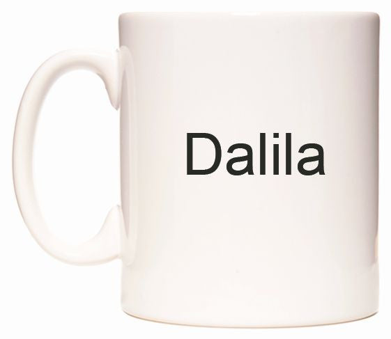This mug features Dalila