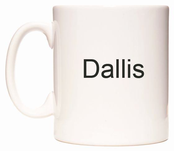 This mug features Dallis