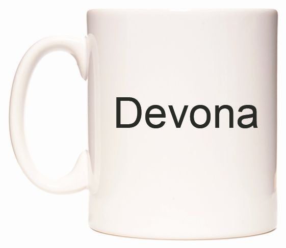 This mug features Devona