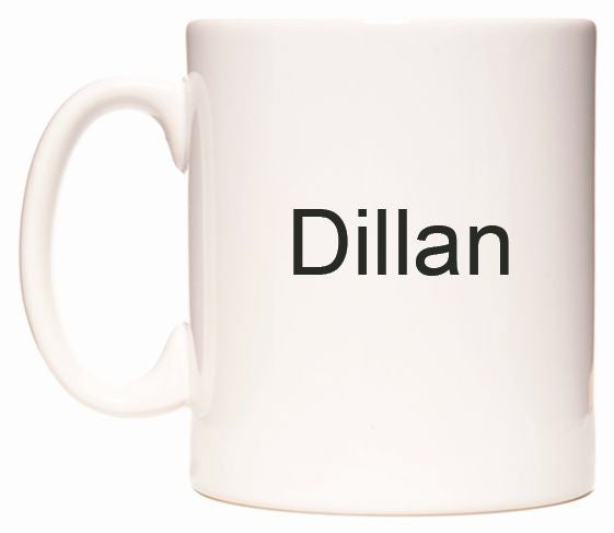 This mug features Dillan