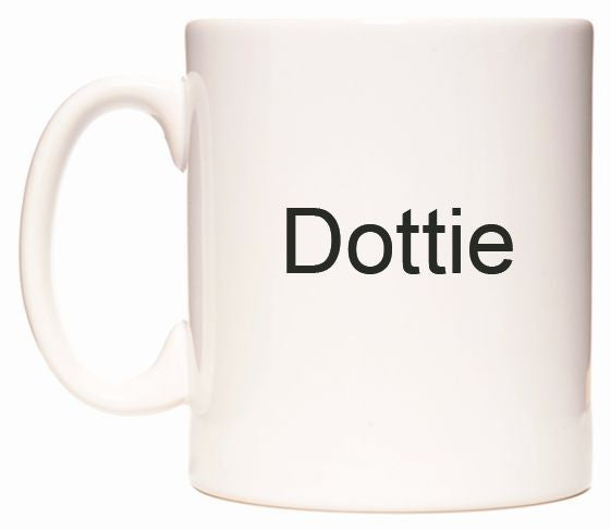This mug features Dottie