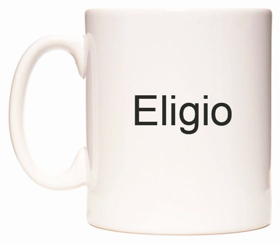 This mug features Eligio