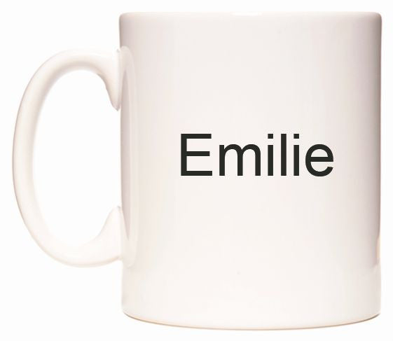 This mug features Emilie