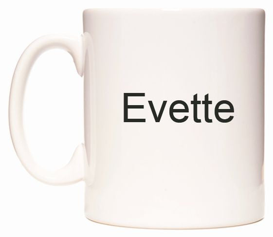 This mug features Evette