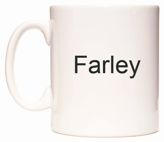 This mug features Farley