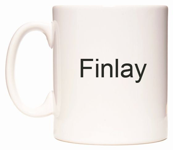 This mug features Finlay