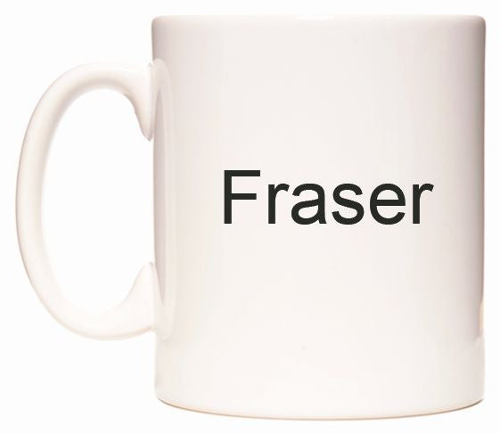 This mug features Fraser