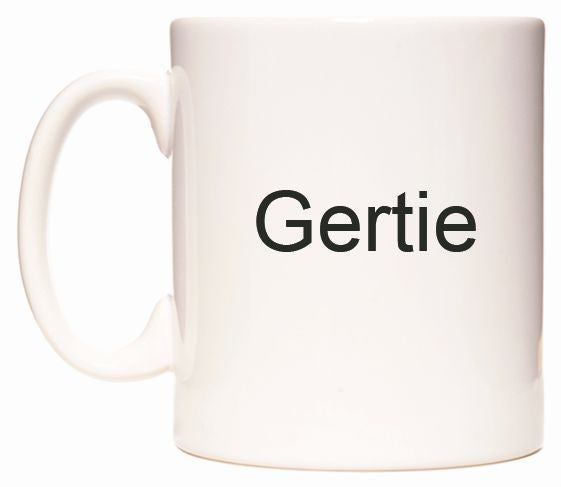 This mug features Gertie