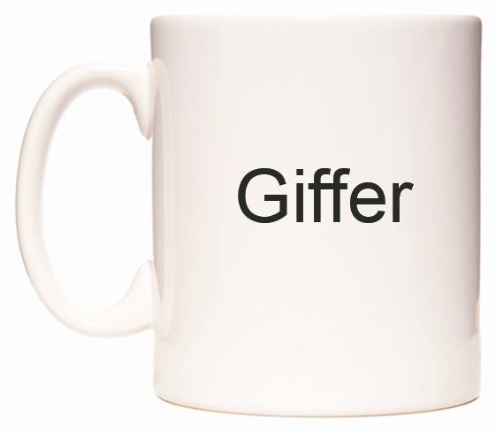 This mug features Giffer