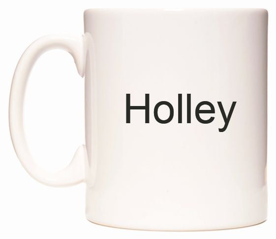 This mug features Holley
