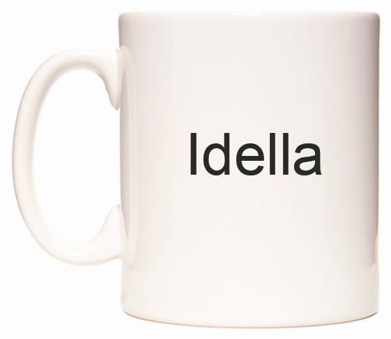 This mug features Idella