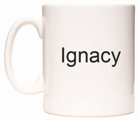 This mug features Ignacy