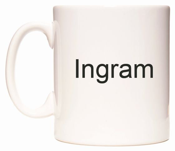 This mug features Ingram