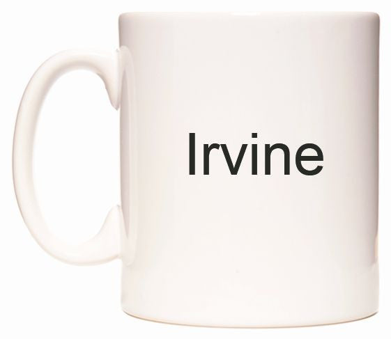 This mug features Irvine