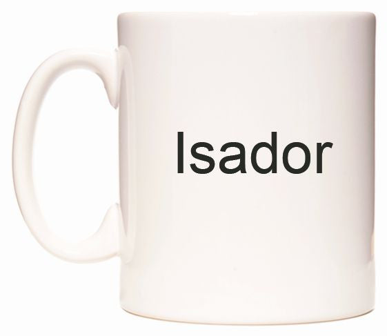This mug features Isador