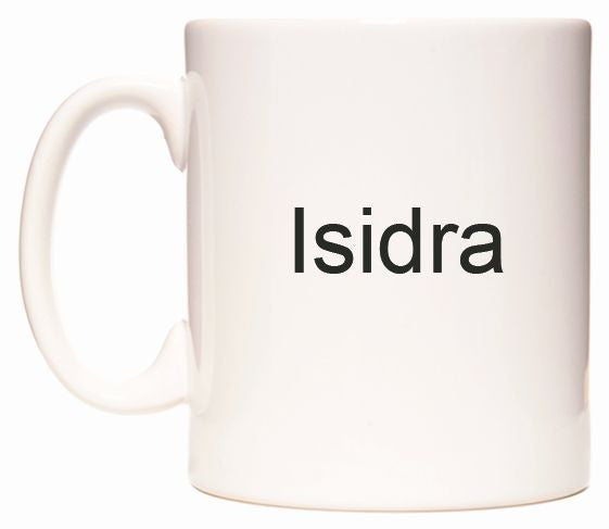 This mug features Isidra