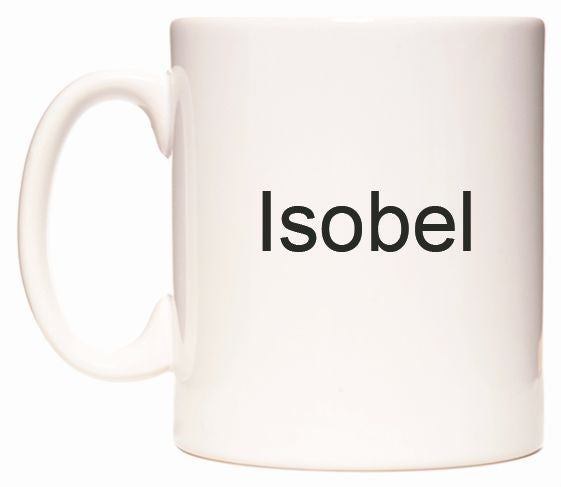 This mug features Isobel