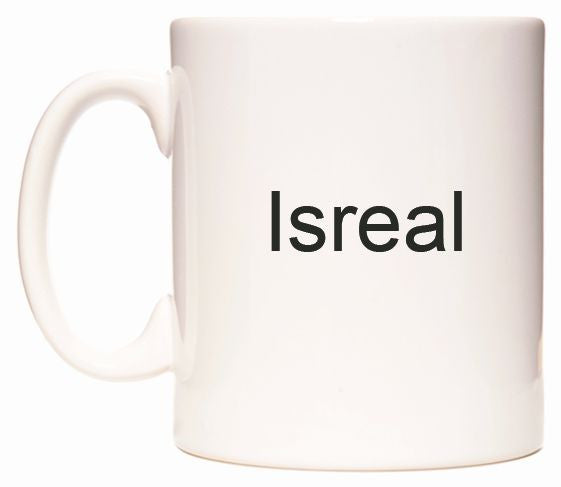 This mug features Isreal