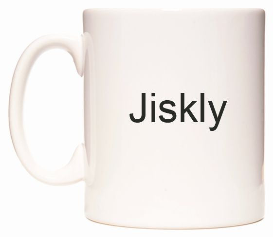 This mug features Jiskly