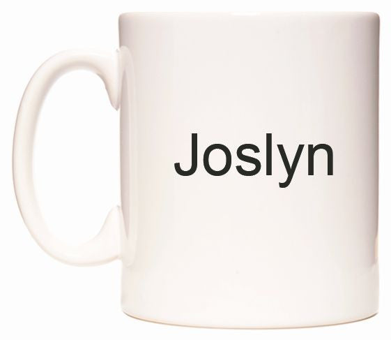 This mug features Joslyn