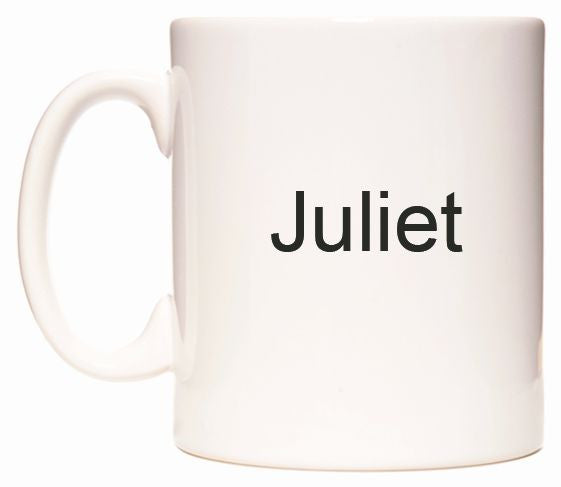 This mug features Juliet
