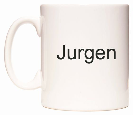 This mug features Jurgen