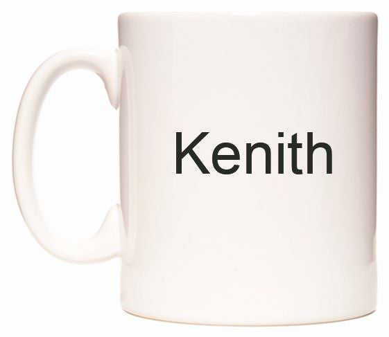 This mug features Kenith
