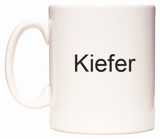 This mug features Kiefer