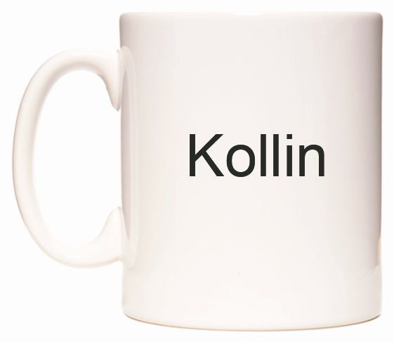 This mug features Kollin