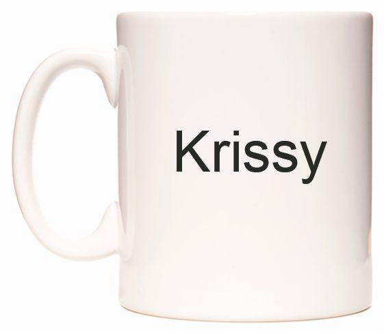 This mug features Krissy