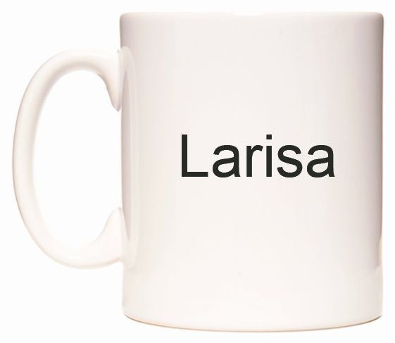 This mug features Larisa